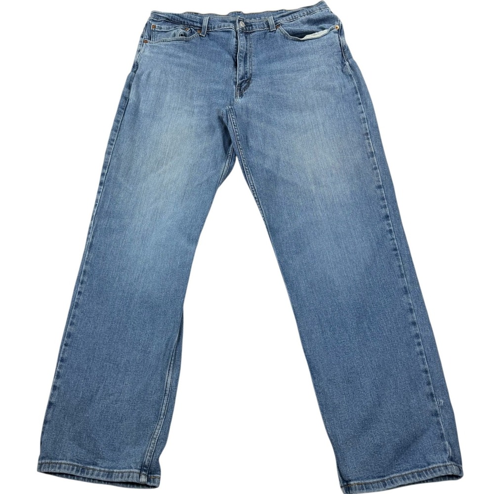 Levi's 550 Jeans Mens 38x34 Blue Relaxed Fit Tapered Leg Stretch Denim